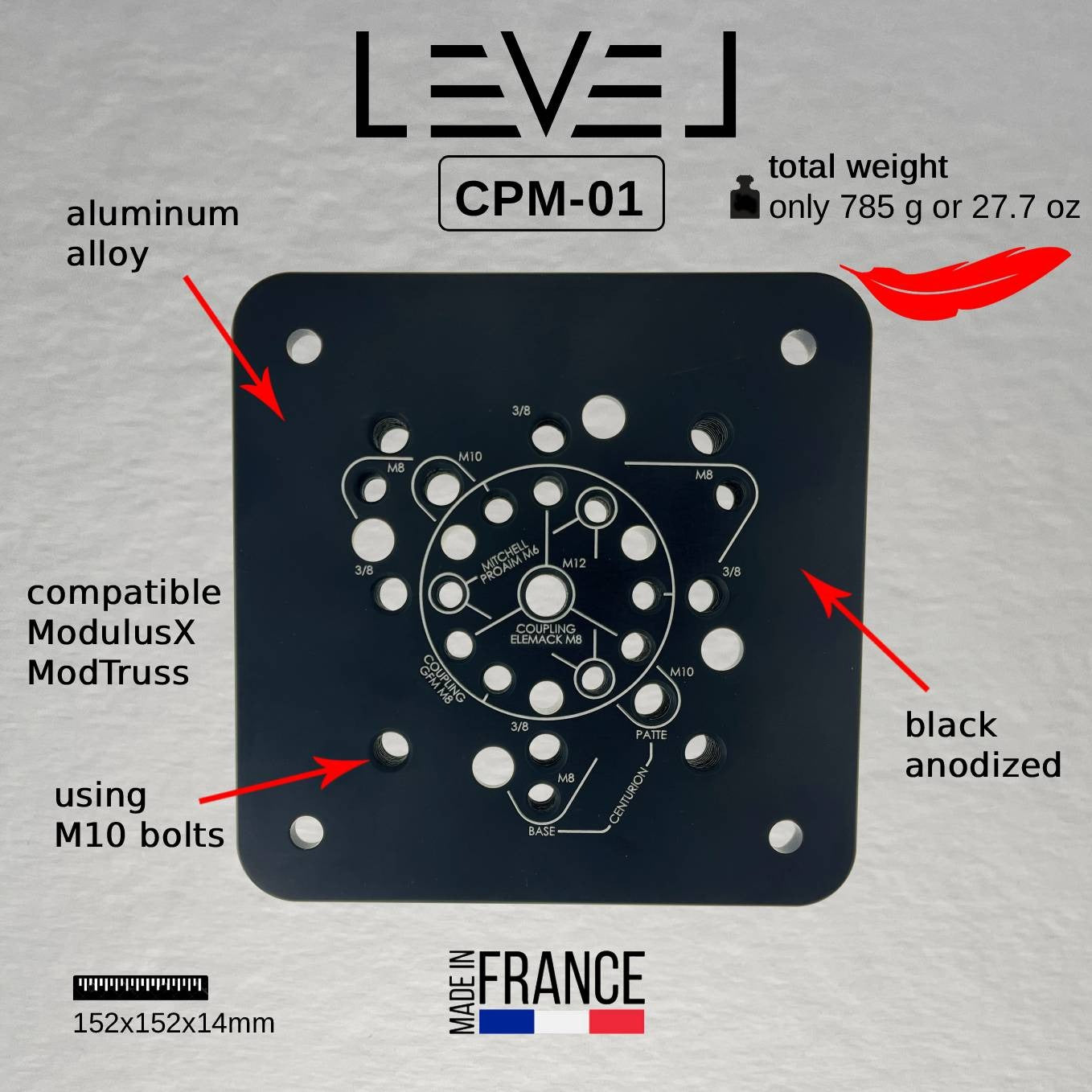 Cheese Plate for Modulus/ModTruss